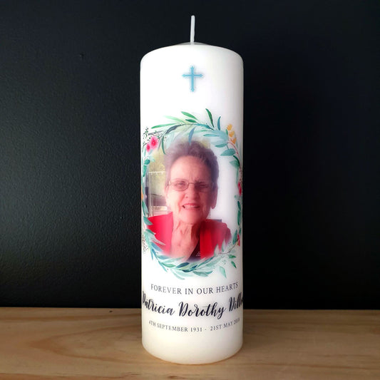 Floral Natives Memorial Candle