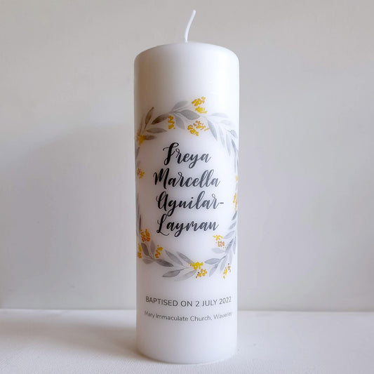 Defender of the Brave - Wreath Candle
