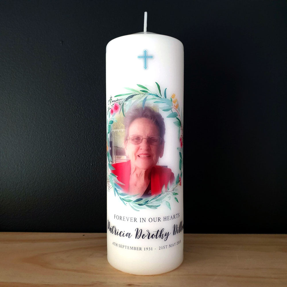 Floral Natives Memorial Candle