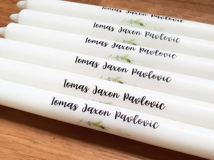 Personalised Taper Candles